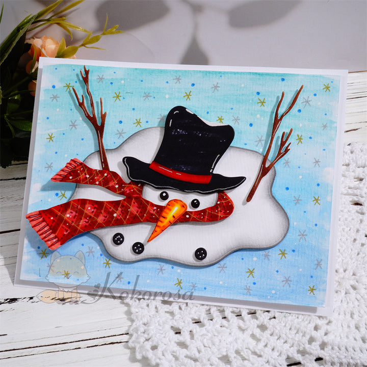 Kokorosa Metal Cutting Dies with Melting Snowman