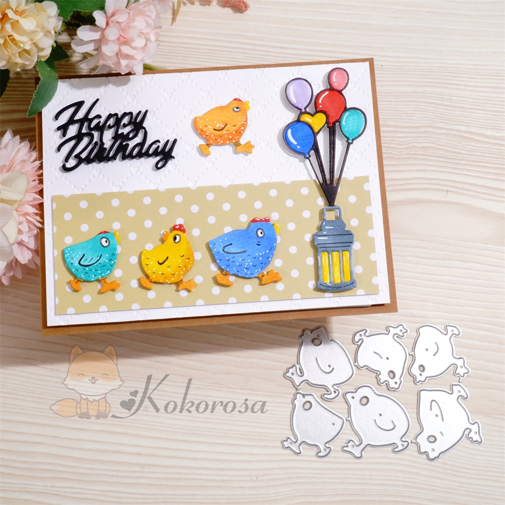 Kokorosa Metal Cutting Dies with Six Chicken