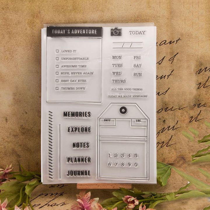 Kokorosa Notes Decor Clear Stamps