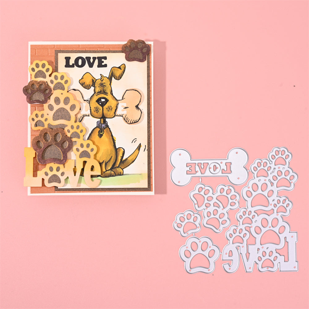 Kokorosa Metal Cutting Dies with Dog Footprints And Bones