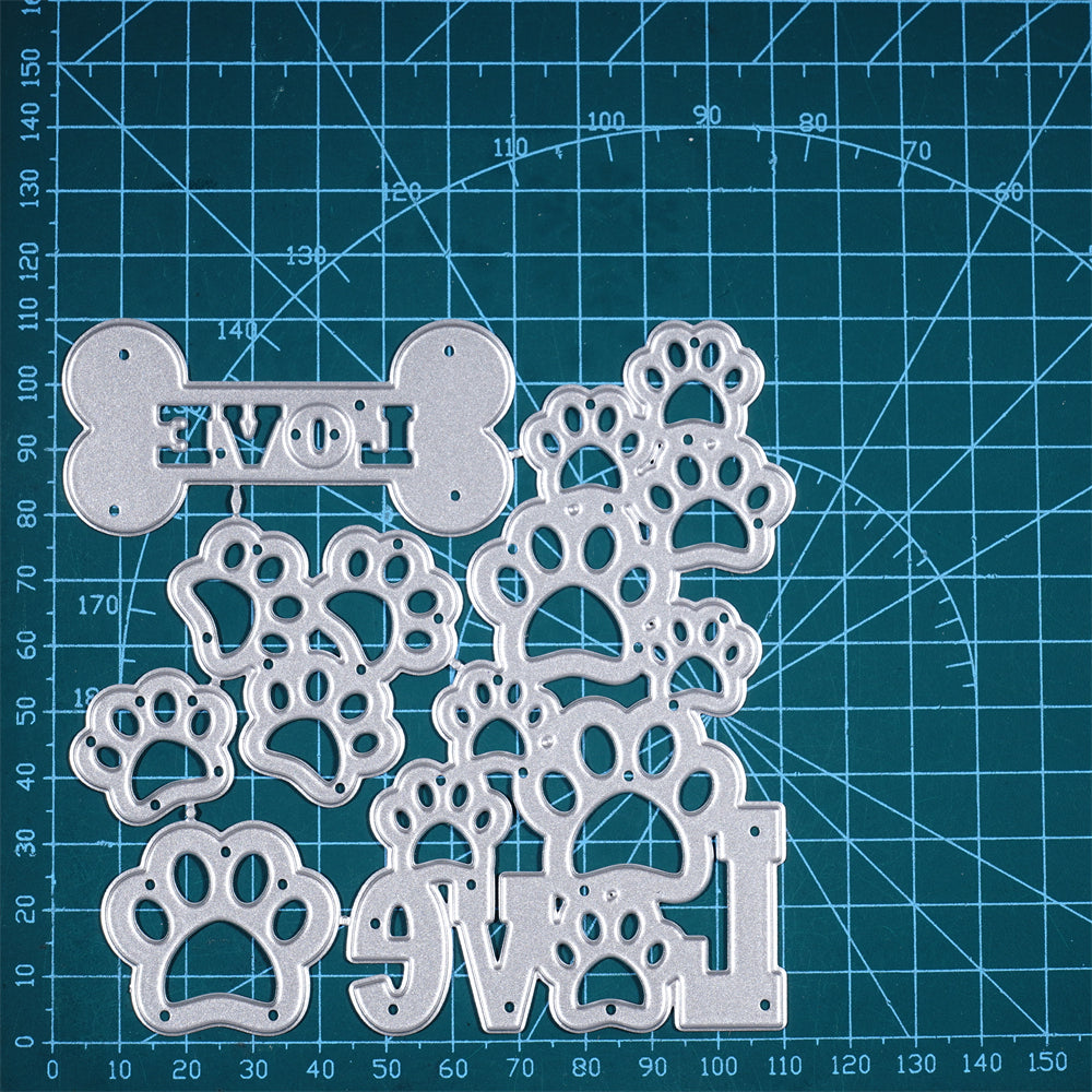 Kokorosa Metal Cutting Dies with Dog Footprints And Bones
