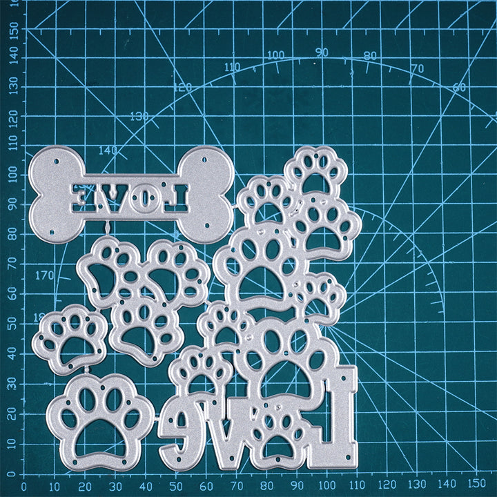 Kokorosa Metal Cutting Dies with Dog Footprints And Bones