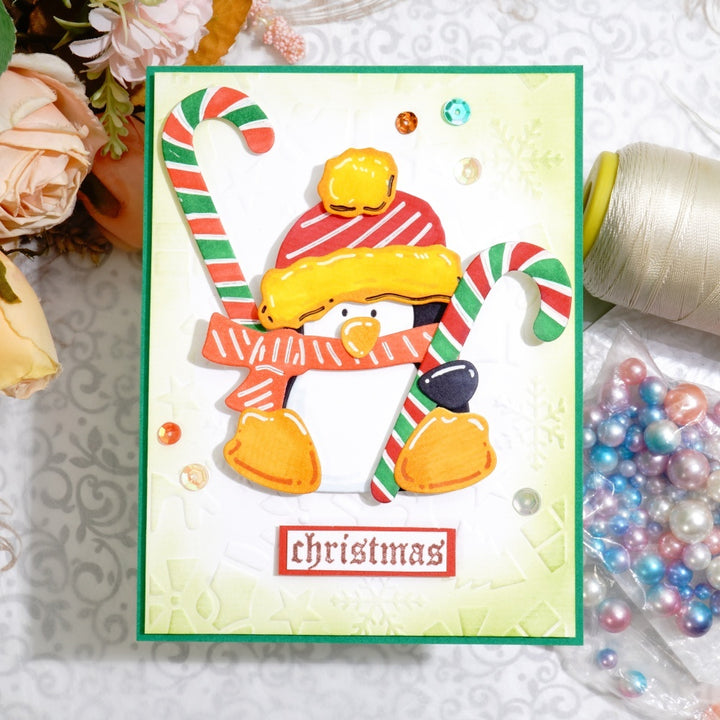 Kokorosa Metal Cutting Dies with Christmas Penguin