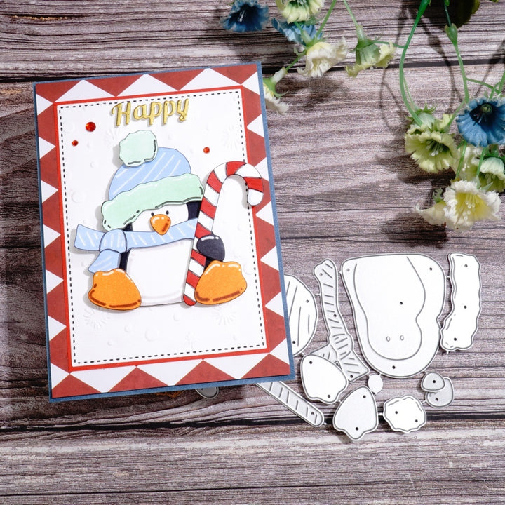Kokorosa Metal Cutting Dies with Christmas Penguin