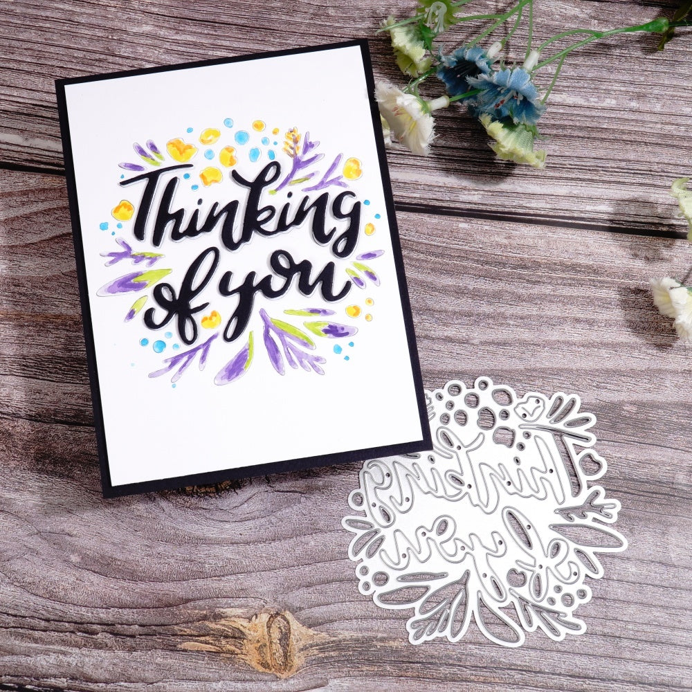 Kokorosa Metal Cutting Dies with Thinking of You Word