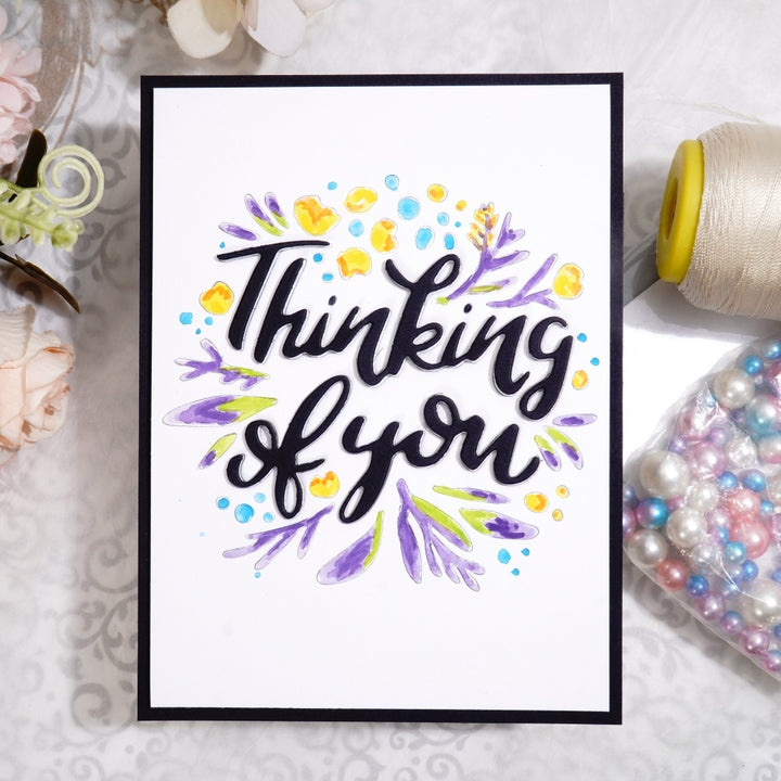 Kokorosa Metal Cutting Dies with Thinking of You Word