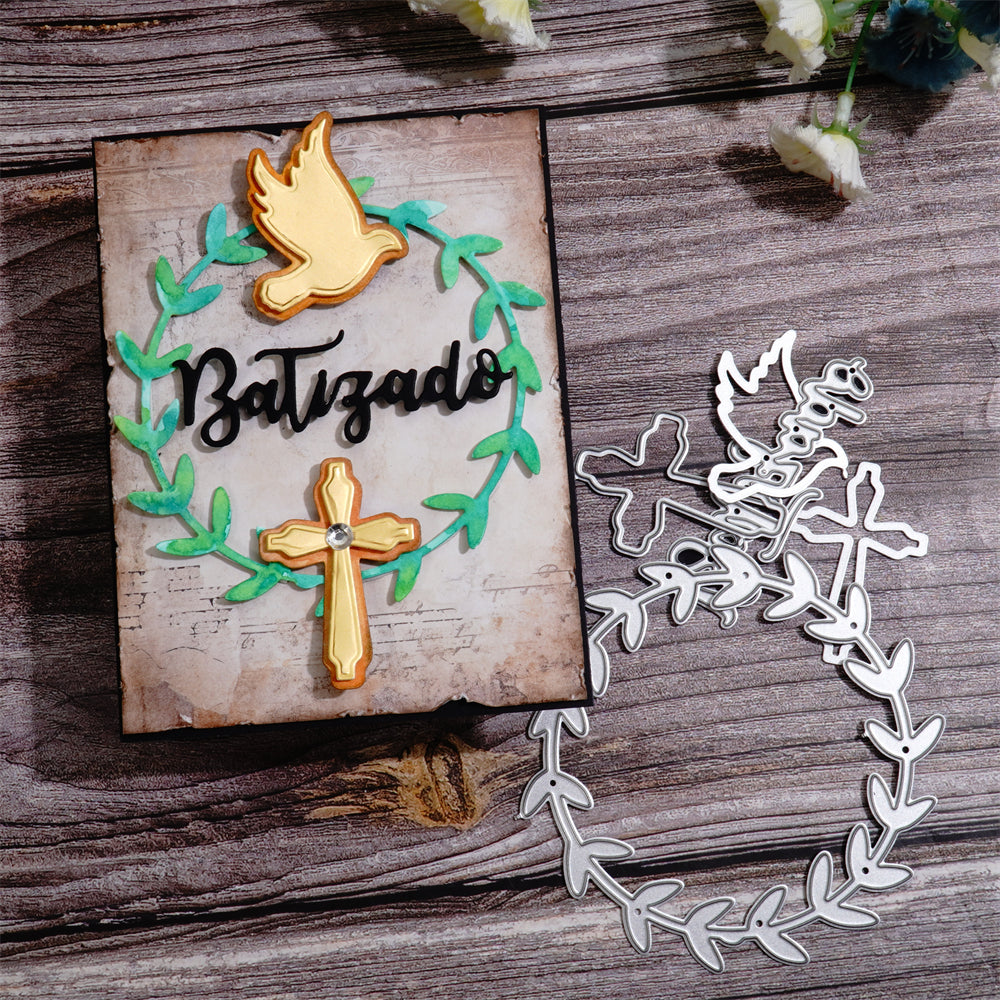 Kokorosa Metal Cutting Dies with Flower Leaf Baptism