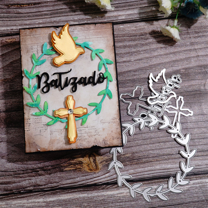 Kokorosa Metal Cutting Dies with Flower Leaf Baptism