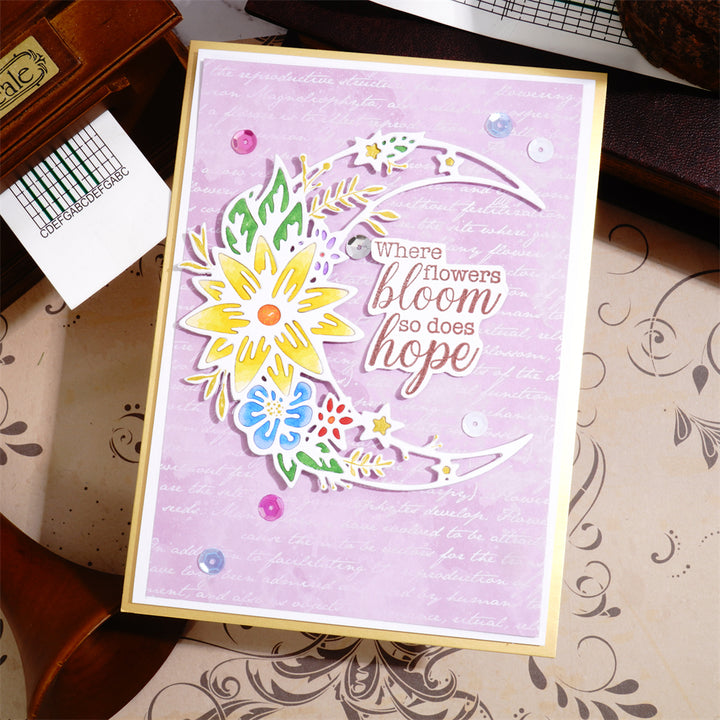 Kokorosa Metal Cutting Dies with Flower Moon