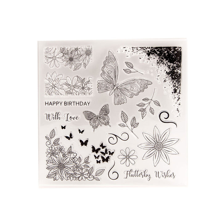 Kokorosa Butterfly Theme Dies with Stamps Set