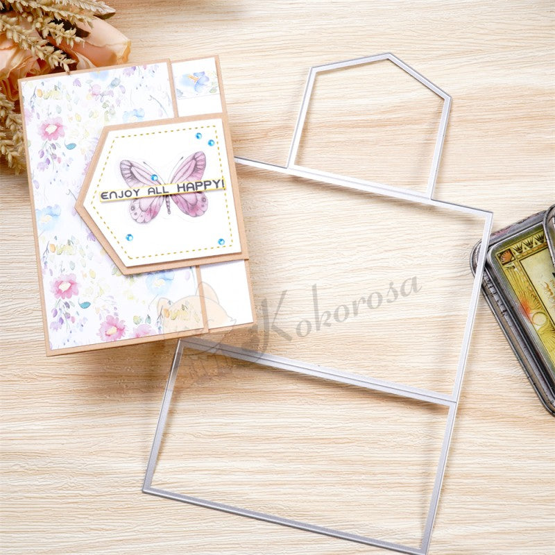 Kokorosa Metal Cutting Dies With Foldable Cards Series