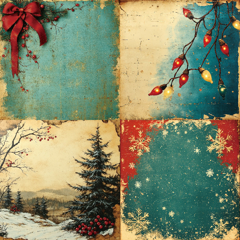 Kokorosa 24PCS 6" Advent Scrapbook & Cardstock Paper