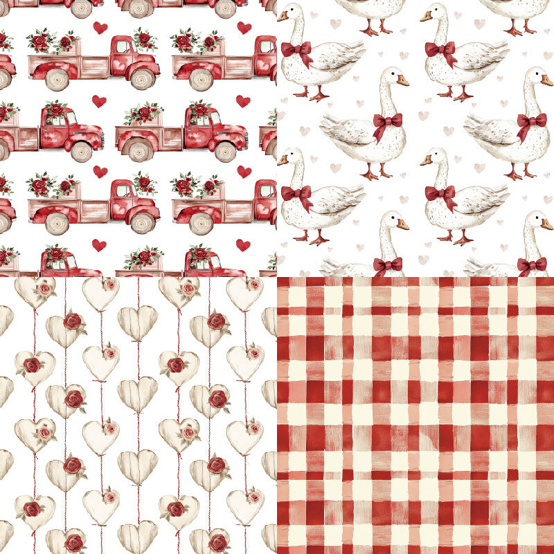 Kokorosa 24PCS 6" Adore Scrapbook & Cardstock Paper