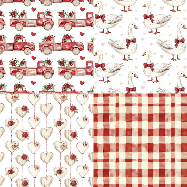 Kokorosa 24PCS 6" Adore Scrapbook & Cardstock Paper