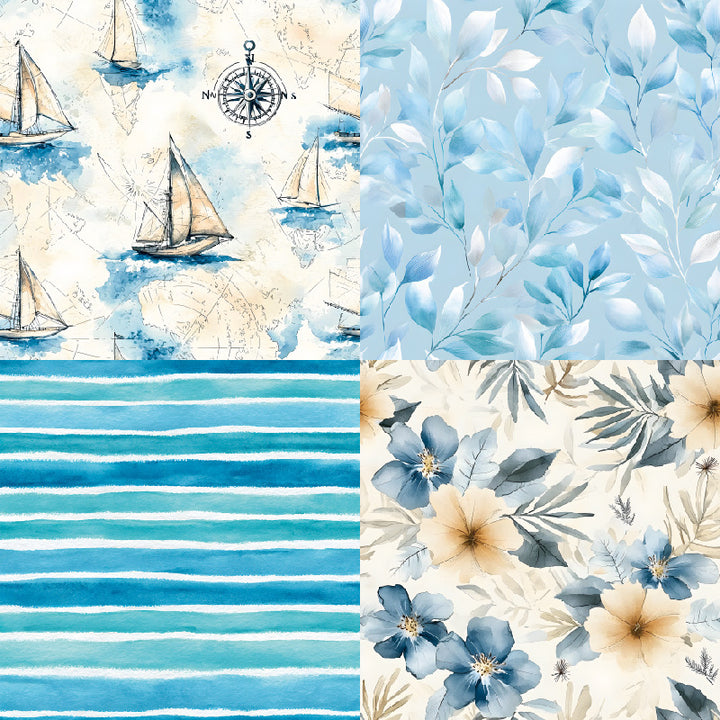Kokorosa 24PCS 6" Breeze Scrapbook & Cardstock Paper