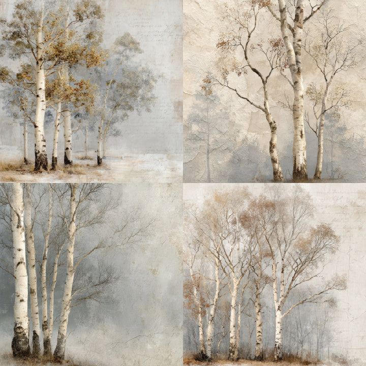 Kokorosa 24PCS 6" Winter Woods Scrapbook & Cardstock Paper