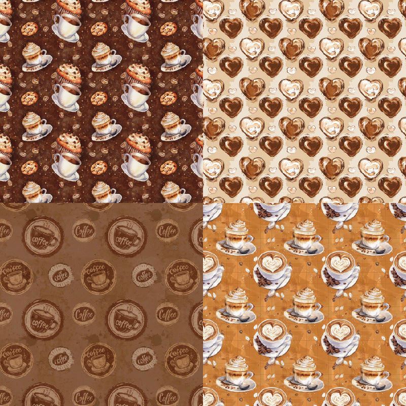 Kokorosa 24PCS 6" Mocha Stories Scrapbook & Cardstock Paper (Copy)