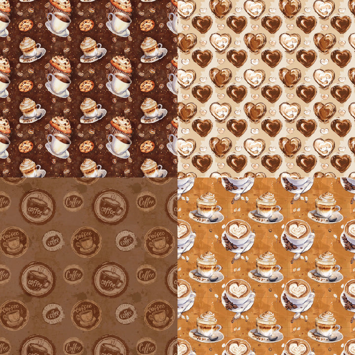 Kokorosa 24PCS 6" Mocha Stories Scrapbook & Cardstock Paper (Copy)