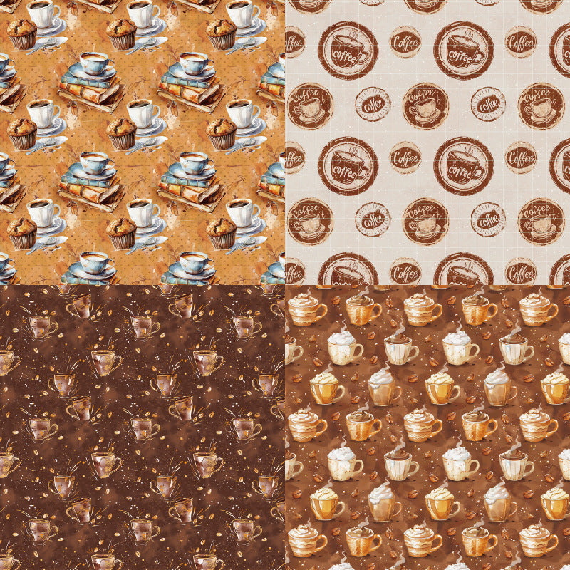 Kokorosa 24PCS 6" Mocha Stories Scrapbook & Cardstock Paper (Copy)