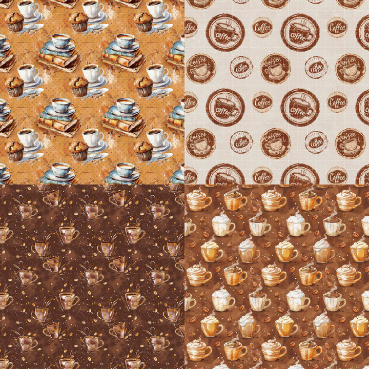 Kokorosa 24PCS 6" Mocha Stories Scrapbook & Cardstock Paper (Copy)
