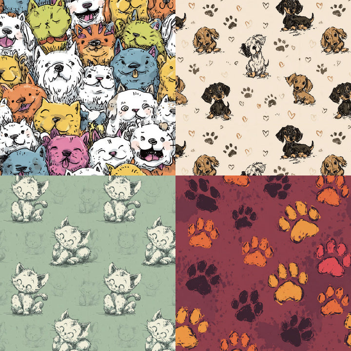 Kokorosa 24PCS 6" Funny Scrapbook & Cardstock Paper