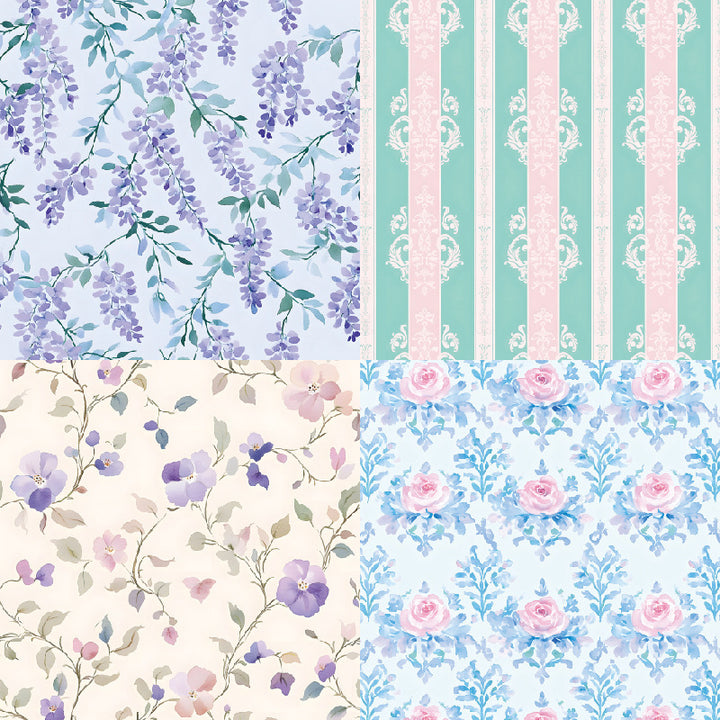 Kokorosa 24PCS 6" Thyme Scrapbook & Cardstock Paper