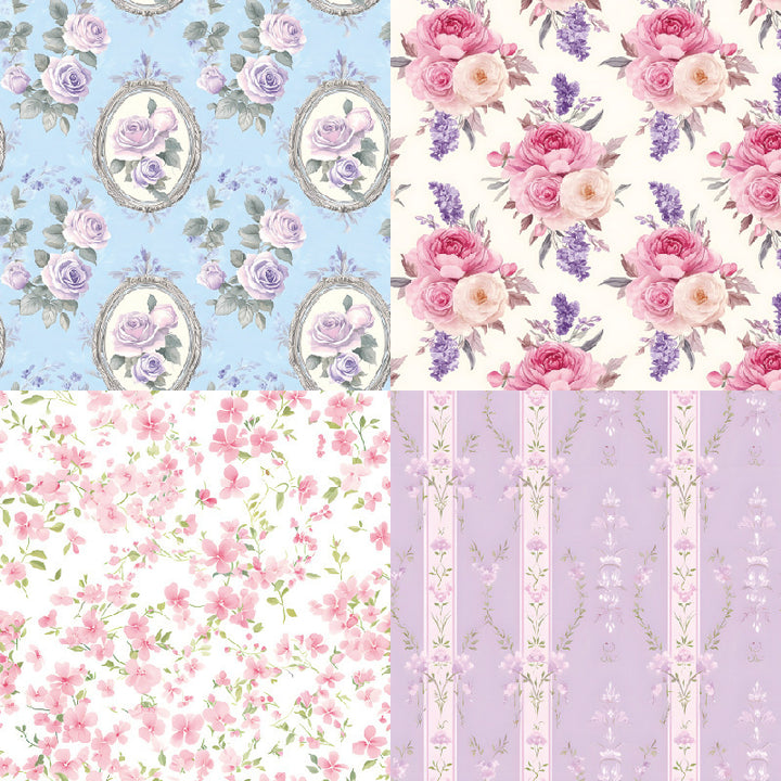Kokorosa 24PCS 6" Thyme Scrapbook & Cardstock Paper