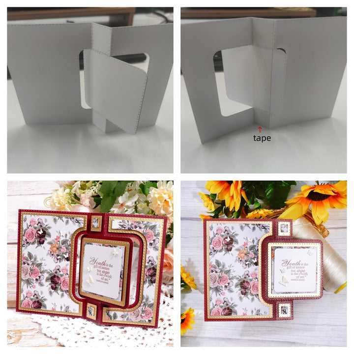 Kokorosa Metal Cutting Dies with Square Collapsible Border