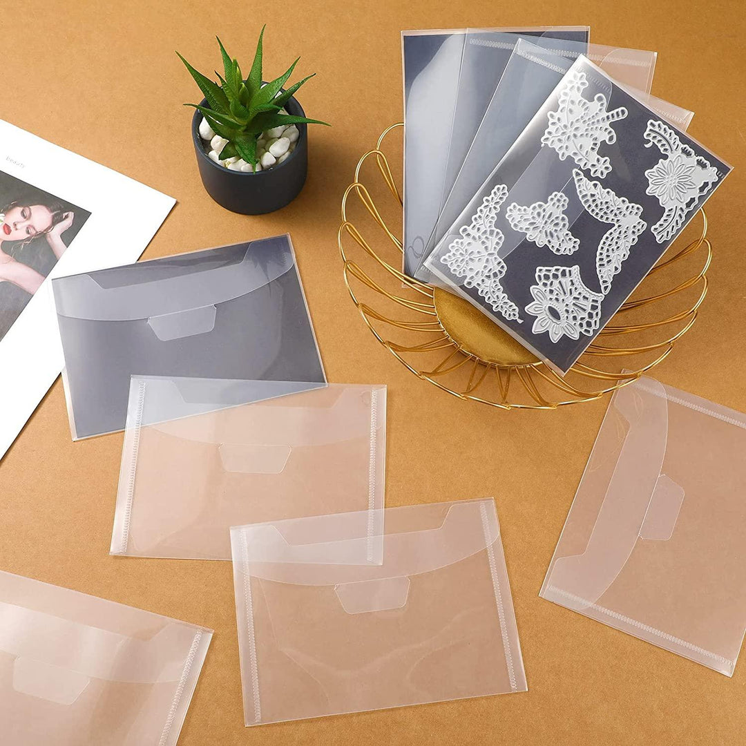 Kokorosa Transparent Filing Envelopes Bag Document Folder and Rubber Magnetic Sheets