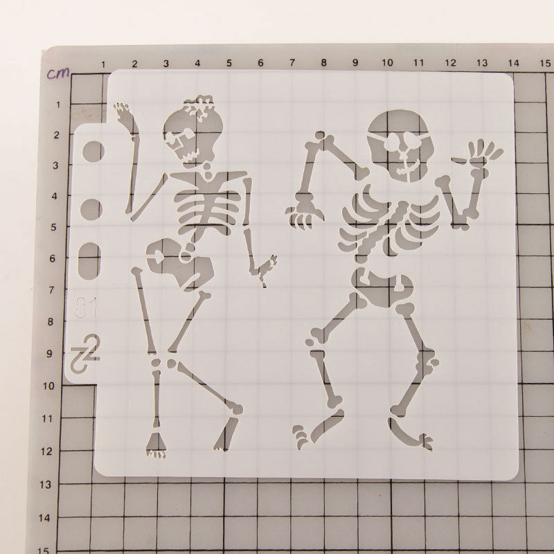 Kokorosa Skeleton Pattern Painting Stencils