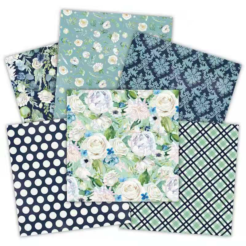 Kokorosa 24PCS  6" Spring Pattern  DIY Scrapbook & Cardstock Paper