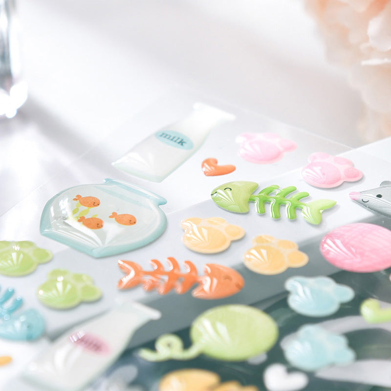 Kokorosa Self Adhesive 3D Acrylic Handmade Crafts Decoration Enamel Stickers