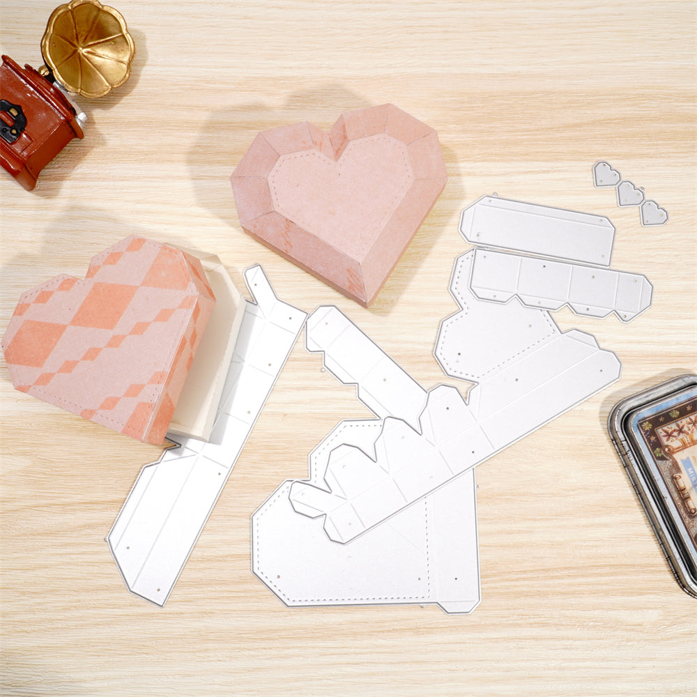 Kokorosa Metal Cutting Dies With 3D Love Gift Box