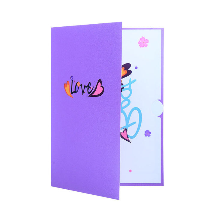 3D Pop Up Best Mom Greeting Card