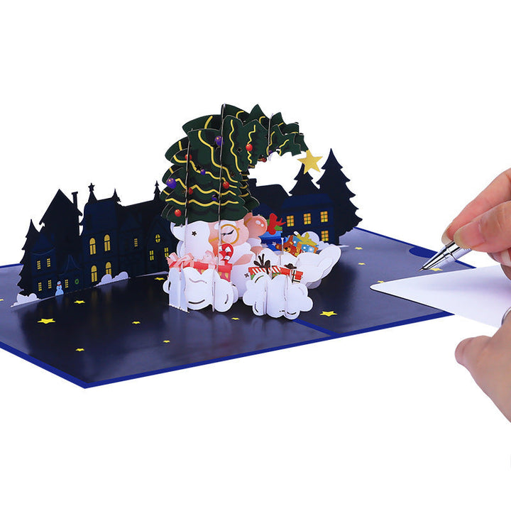 3D Pop Up Christmas Sleigh Greeting Card
