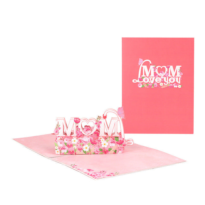 3D Pop Up MOM LOVE YOU Greeting Card