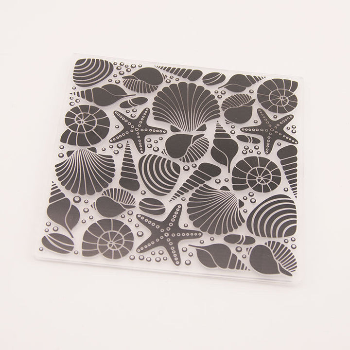Kokorosa Sea Shell Animal Pattern Plastic Embossing Folder