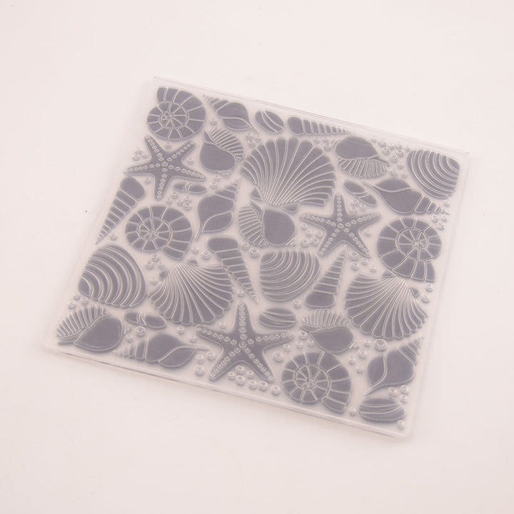 Kokorosa Sea Shell Animal Pattern Plastic Embossing Folder