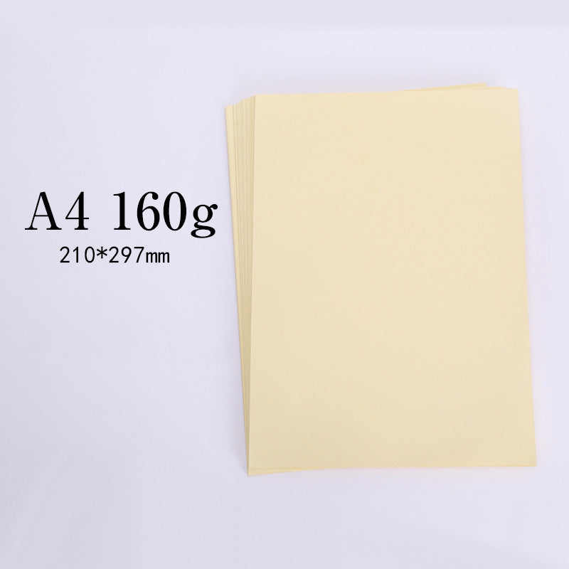 Kokorosa 100 Sheets 160g A4 Color Printing Paper Diy Handmade Paper