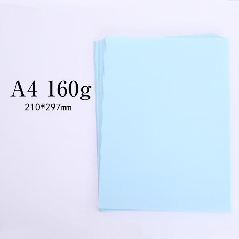 Kokorosa 100 Sheets 160g A4 Color Printing Paper Diy Handmade Paper