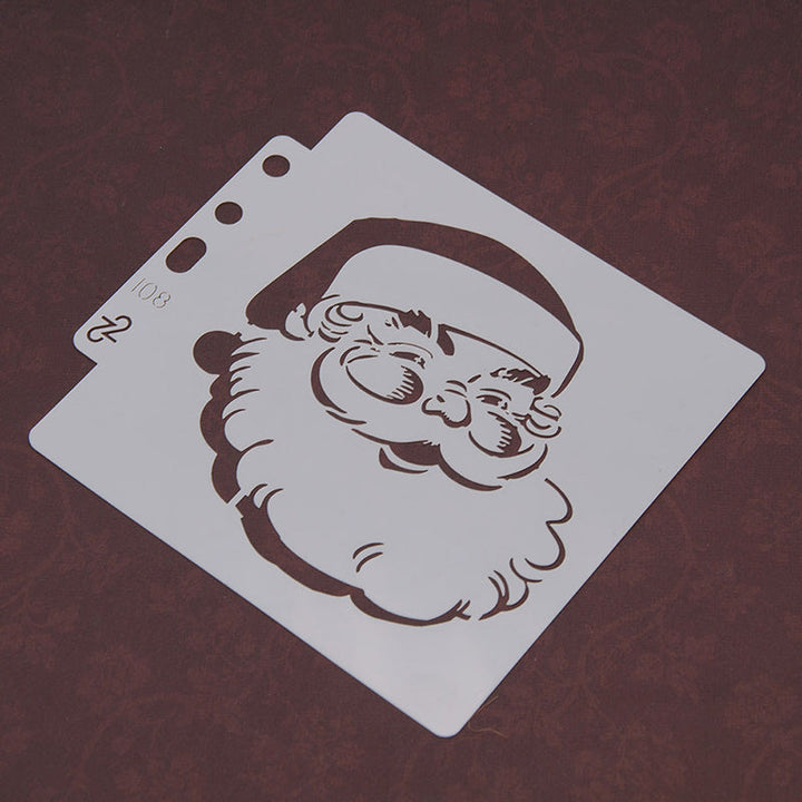 Kokorosa Bearded Santa DIY Painting Hollow Stencil