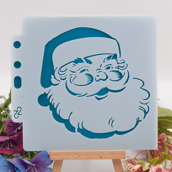 Kokorosa Bearded Santa DIY Painting Hollow Stencil