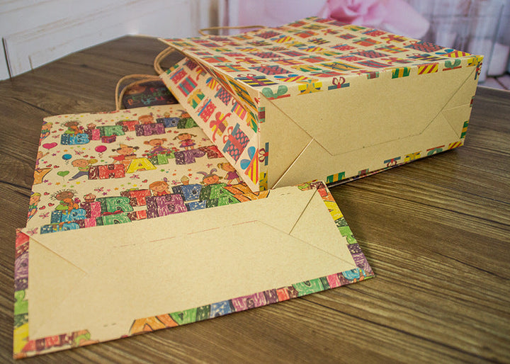 Kokorosa Birthday Kraft Paper Gift Bags