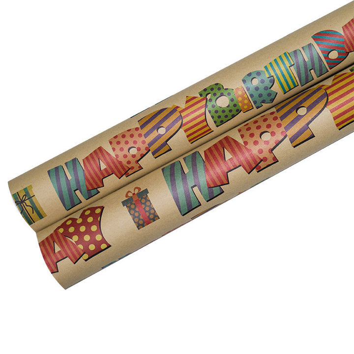 kokorosa Birthday Present Waterproof Wrapping Paper (12 Choices)