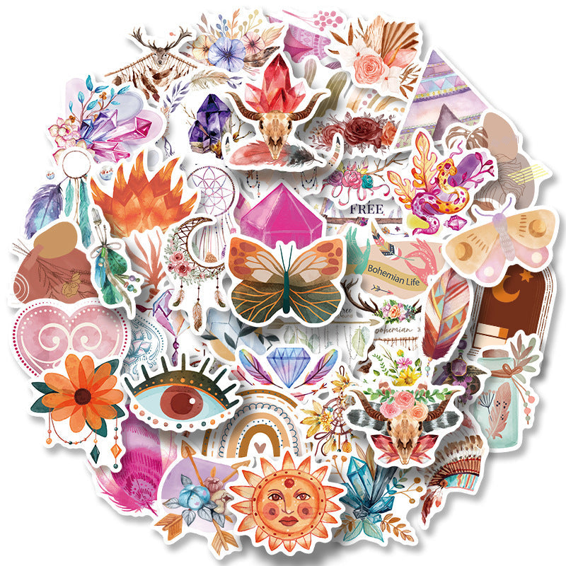 Kokorosa Bohemian Stickers (50pcs)