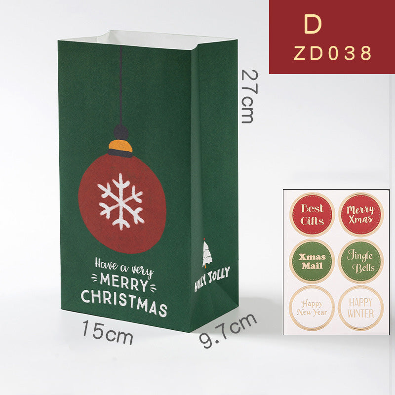 Kokorosa Busy Santa Portable Gift Bags (6Pcs)