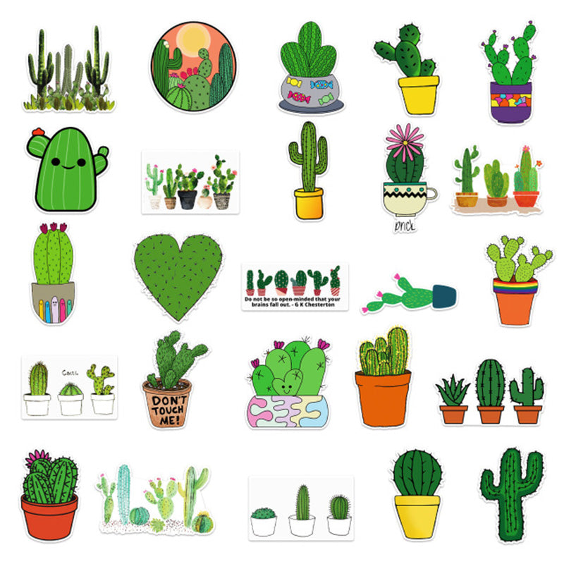 Kokorosa Cactus Stickers (50pcs)