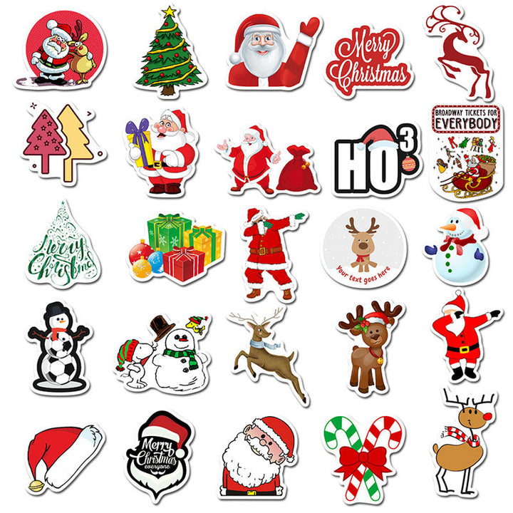 Kokorosa Cartoon Christmas Stickers (50pcs)