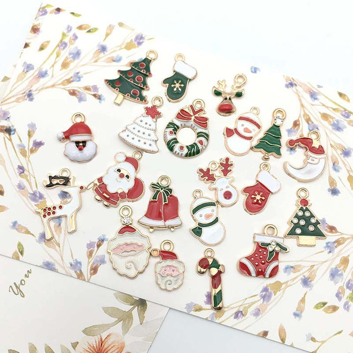 Kokorosa Christmas Drip Alloy Pendant Embellishments