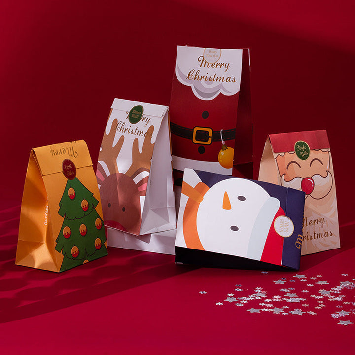 Kokorosa Christmas Gift Bag Portable Gift Bags (6Pcs)